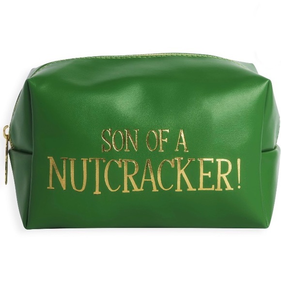 NWT! Elf on the shelf Son of a Nutcracker green makeup bag ELF x Revolution - Picture 3 of 8